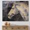 Designart - The Head of A Lipizzan Horse - Farmhouse Print on Natural Pine Wood